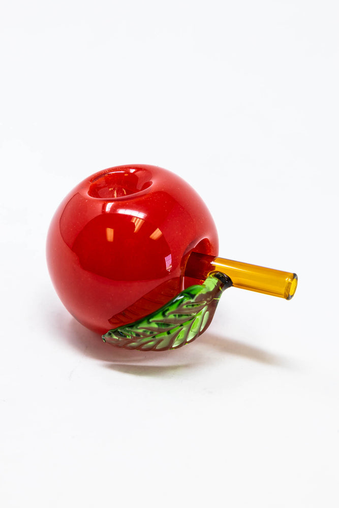 3" Red Apple Glass Pipe