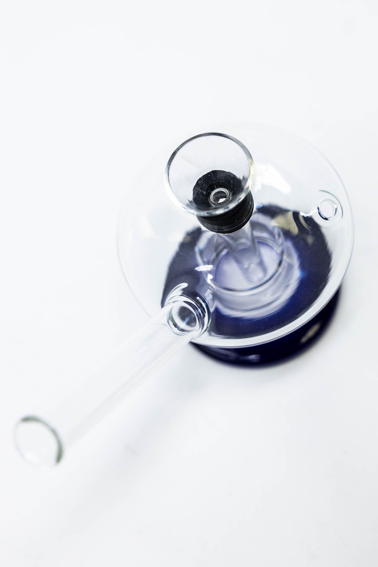 3" Mini Blue Martini Glass Bong