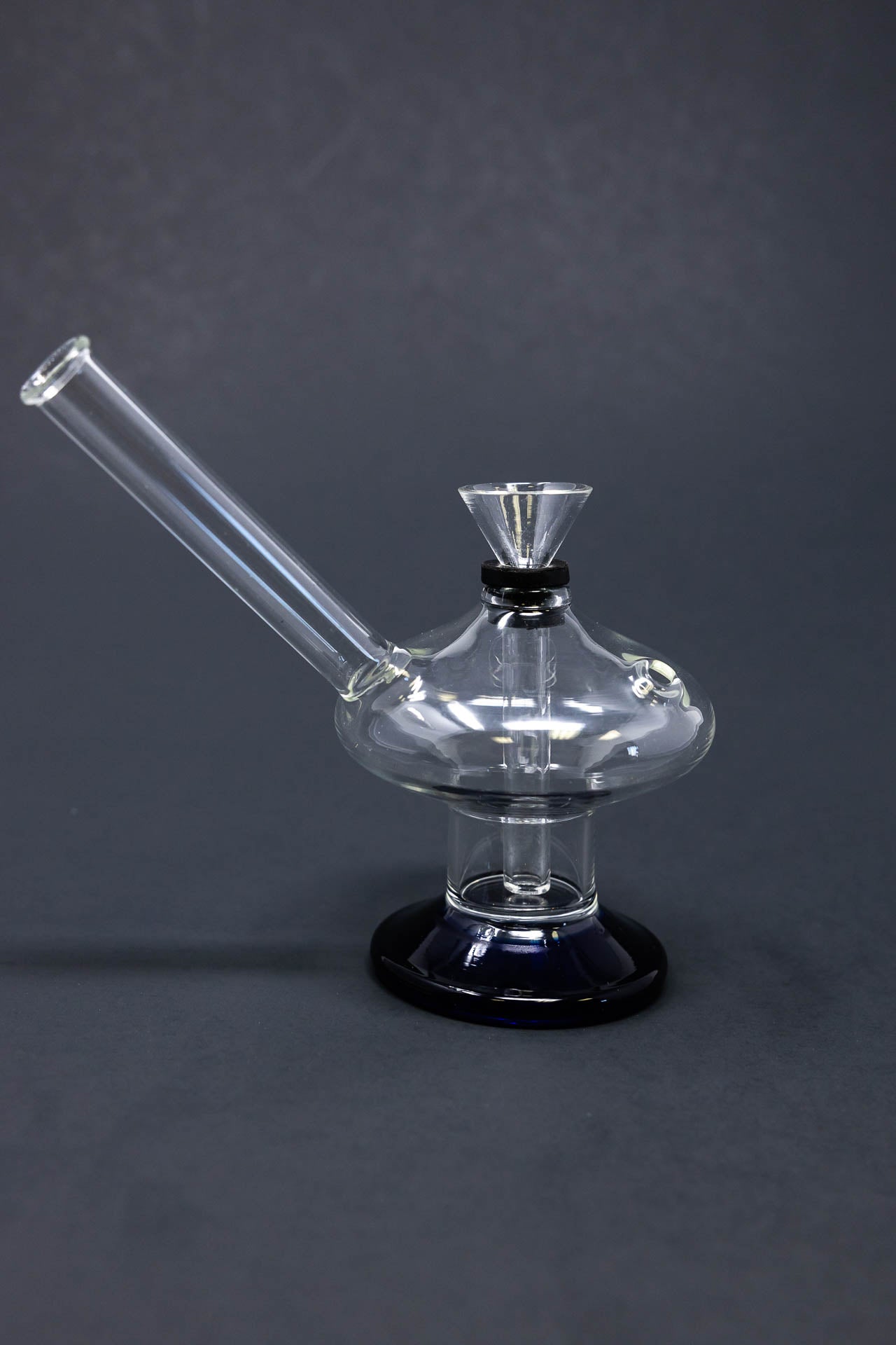 3" Mini Blue Martini Glass Bong