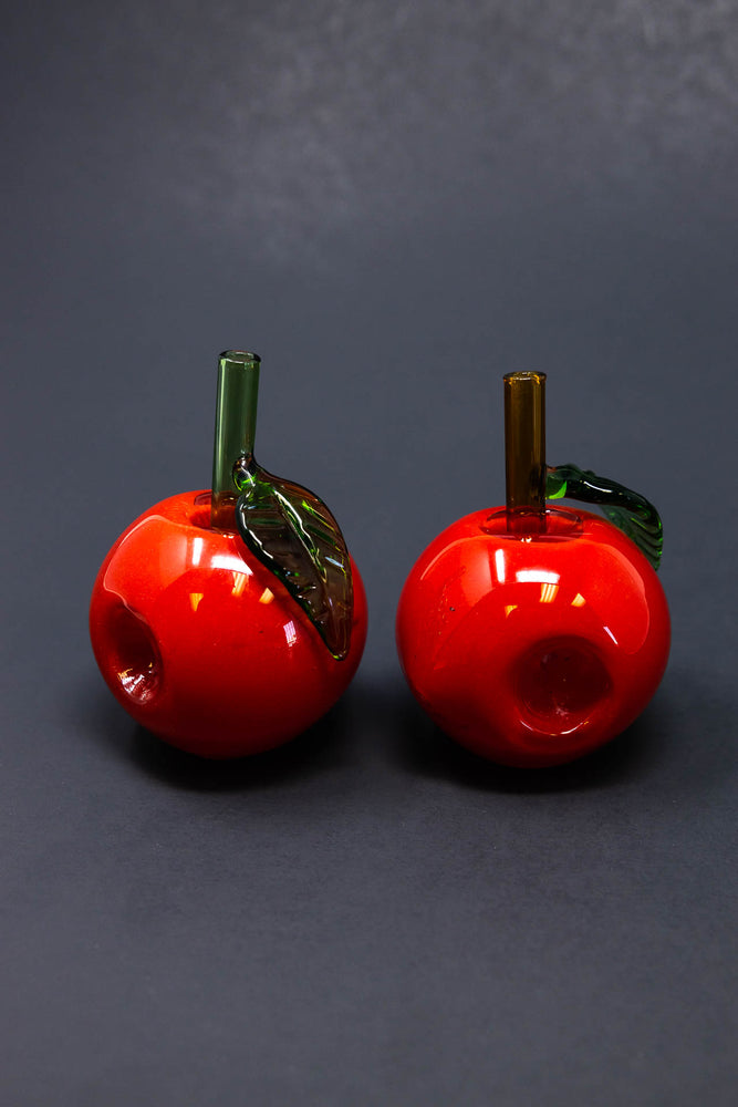 3" Red Apple Glass Pipe