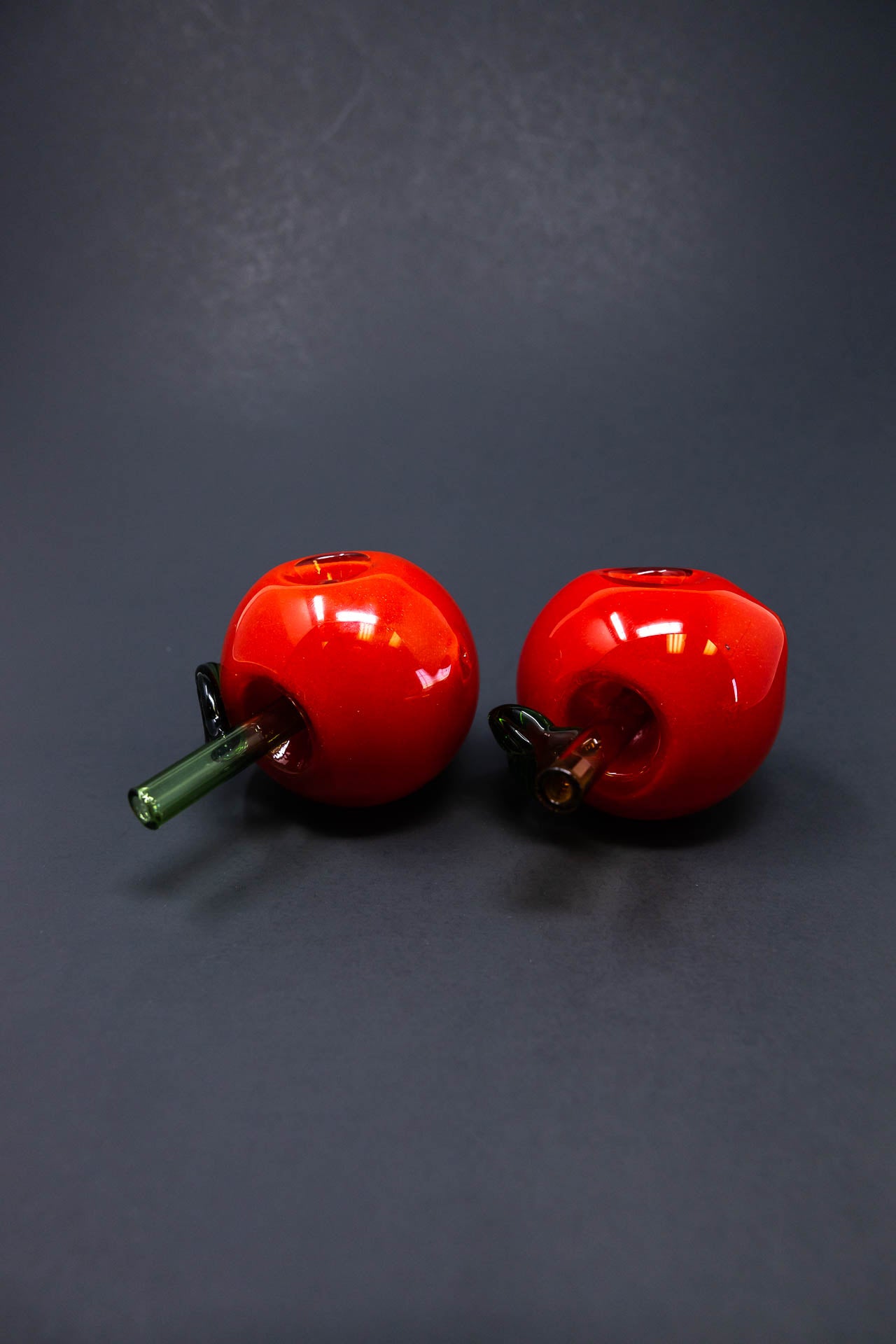 3" Red Apple Glass Pipe