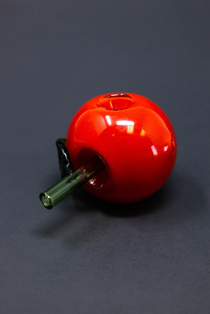 3" Red Apple Glass Pipe