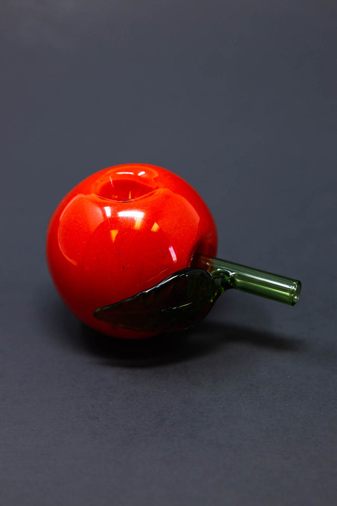 3" Red Apple Glass Pipe