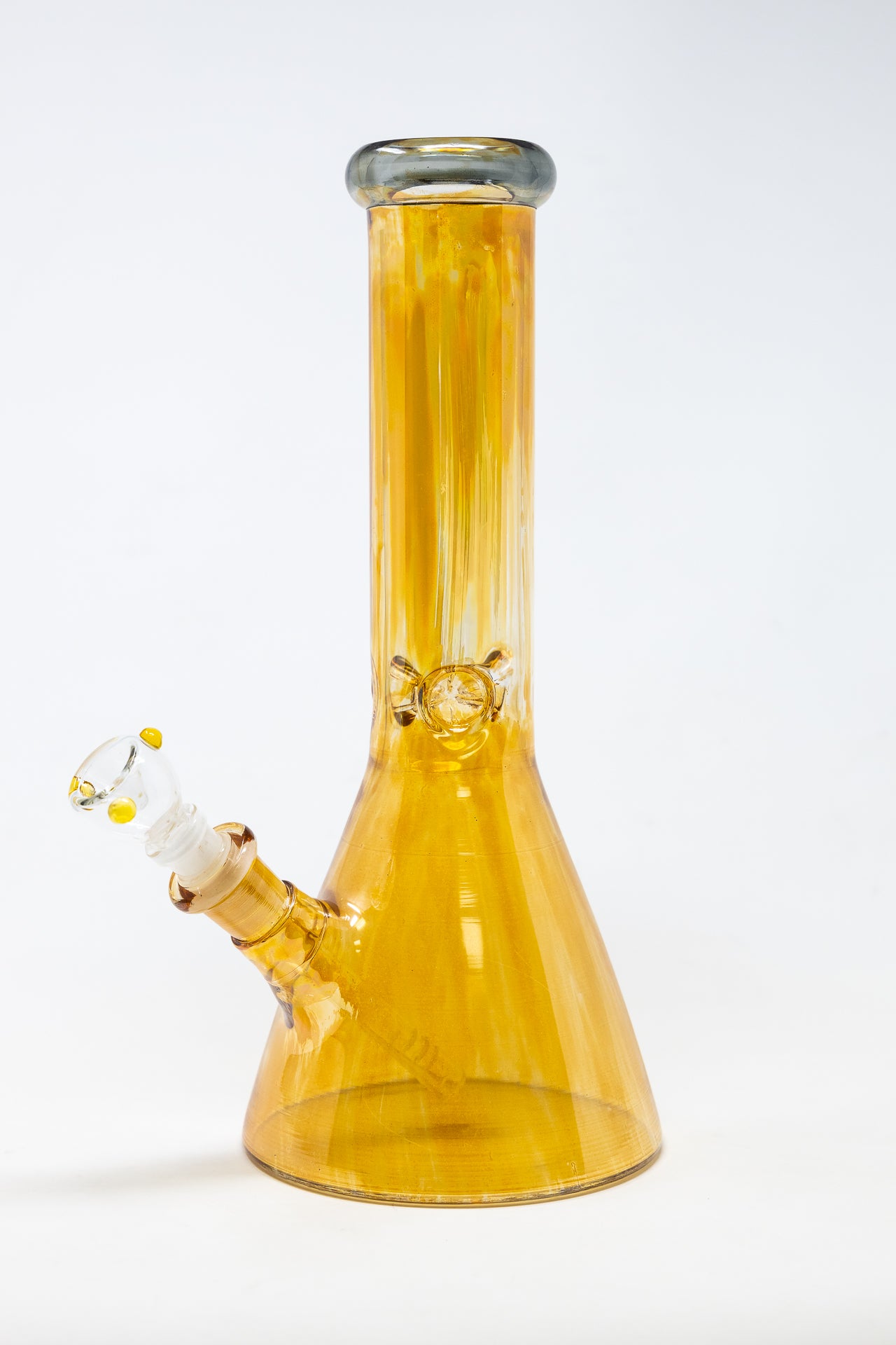 12" Golden Fumed Beaker w/ Ice Catcher