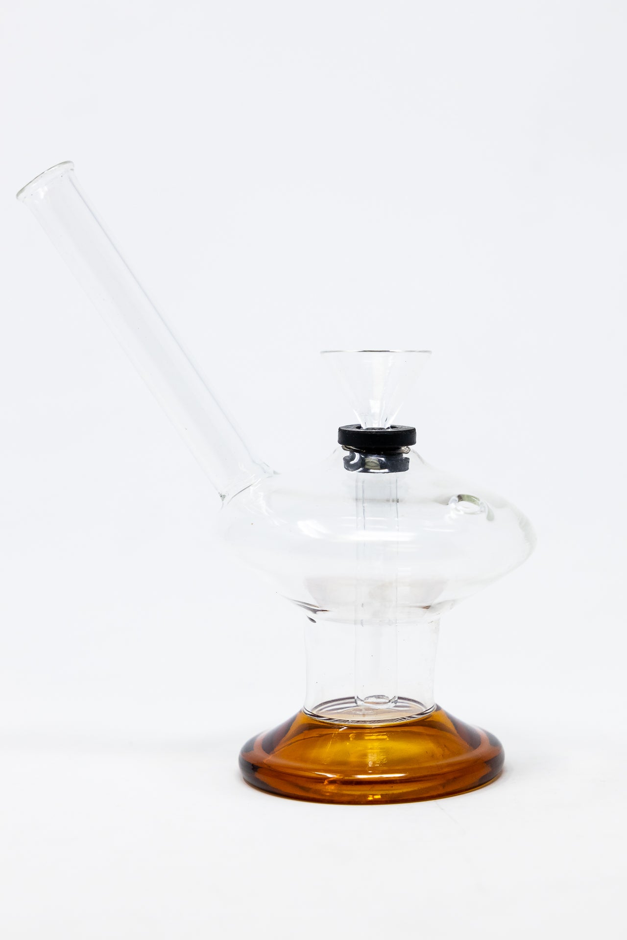 3" Mini Amber Martini Glass Bong