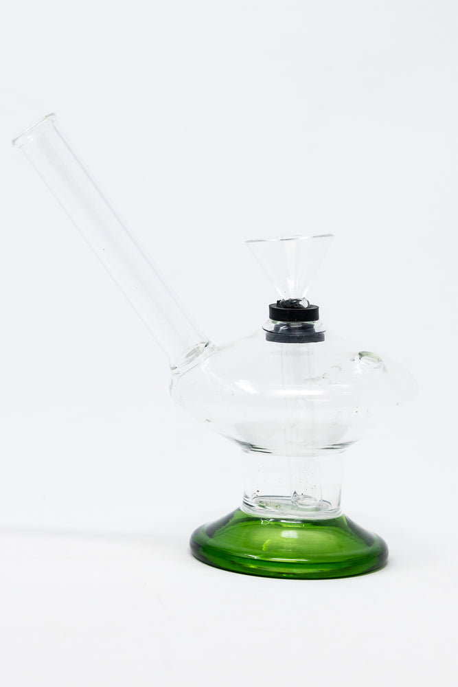 3" Mini Green Martini Glass Bong
