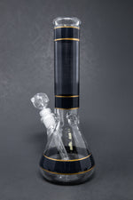 10" Black w/ Gold Trimming Beaker Bong w/ Ice catcher