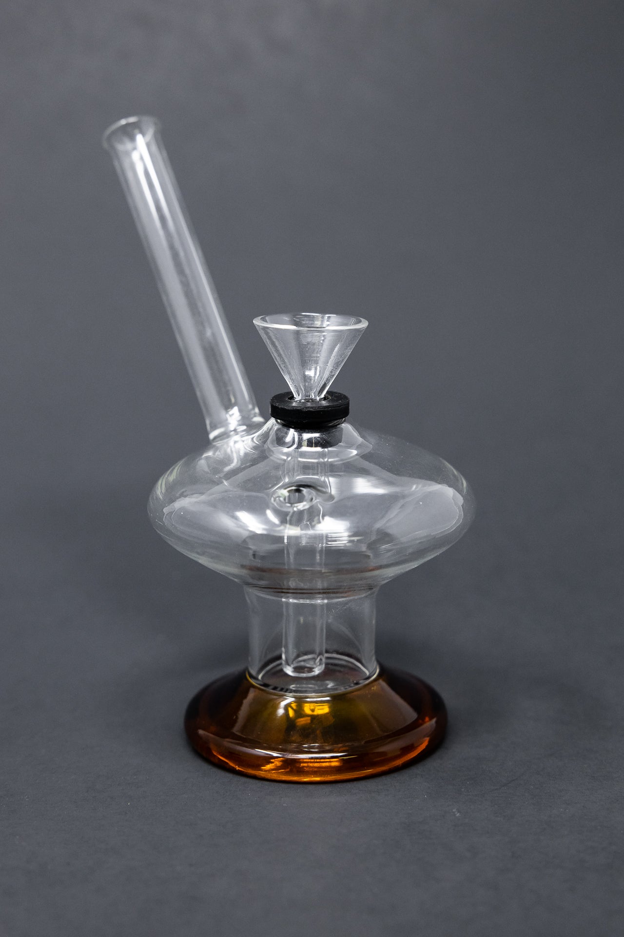 3" Mini Amber Martini Glass Bong