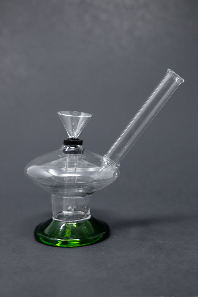 3" Mini Green Martini Glass Bong