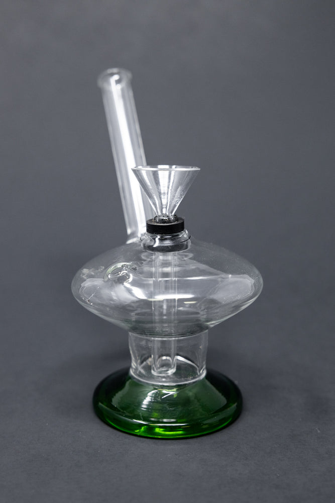3" Mini Green Martini Glass Bong
