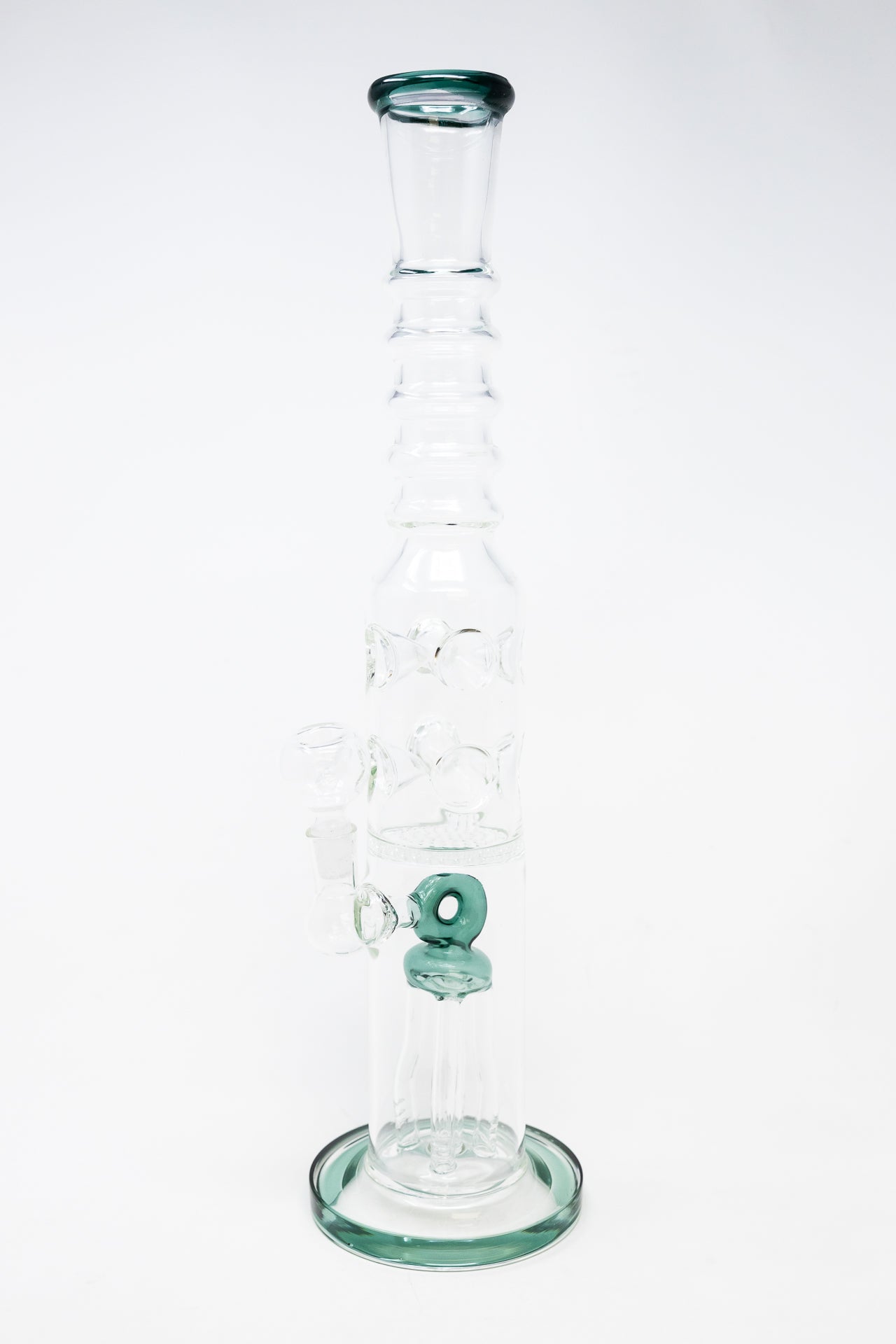 16" Dark Green Jellyfish Honeycomb Bong