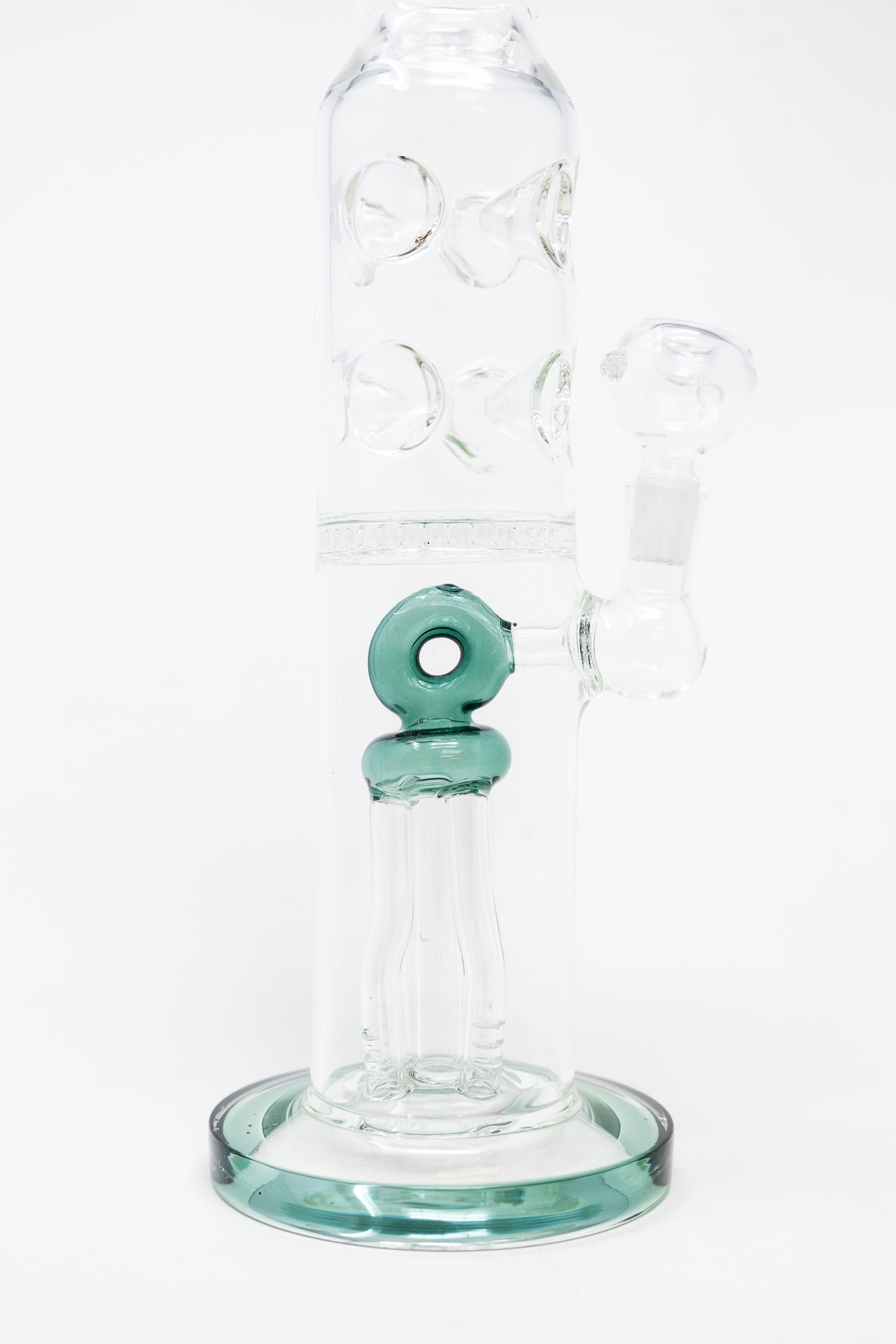 16" Dark Green Jellyfish Honeycomb Bong