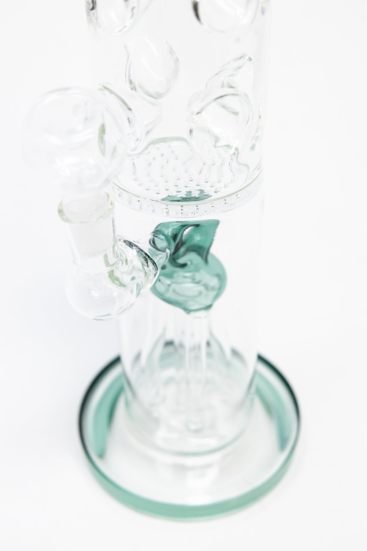 16" Dark Green Jellyfish Honeycomb Bong