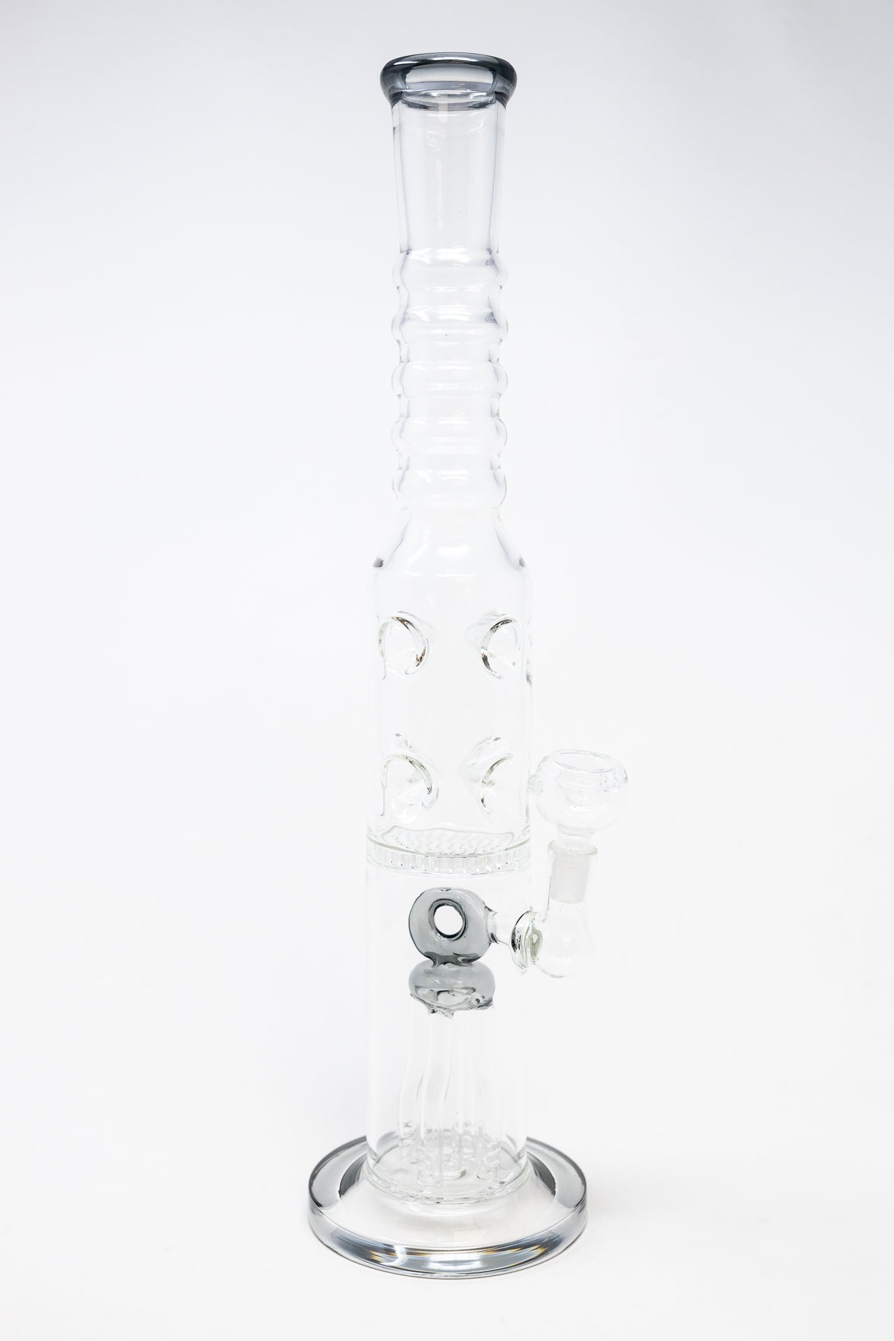 16" Grey Jellyfish Honeycomb Bong
