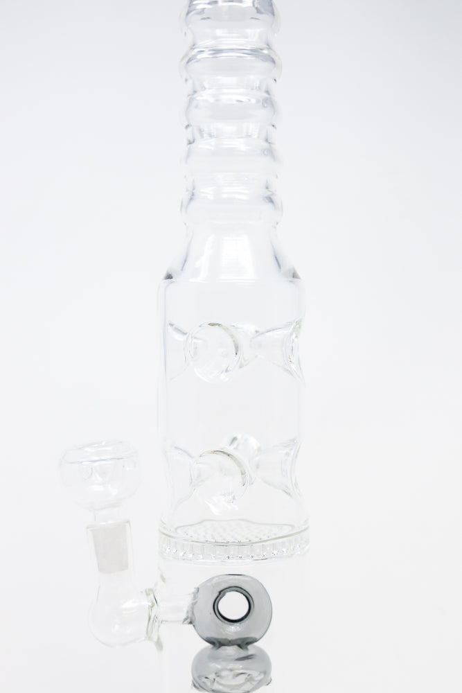 16" Grey Jellyfish Honeycomb Bong