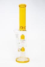 14" Amber Double Percolator Bong