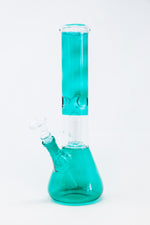 10" Aqua Single Percolator Bong w/ Ice Catcher