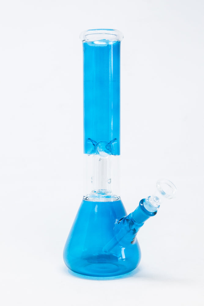 10" Teal Single Percolator Bong w/ Ice Catcher