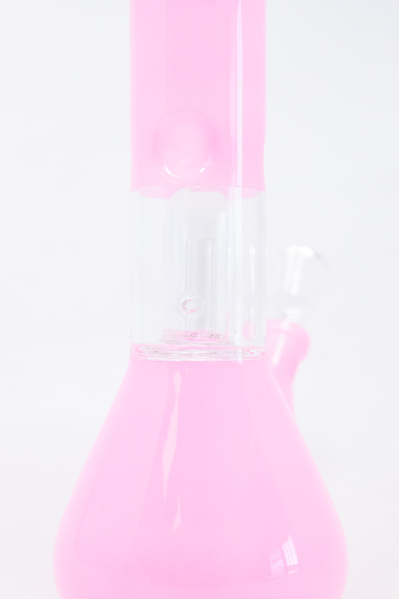 10" Milky Pink Single Percolator Bong w/ Ice Catcher