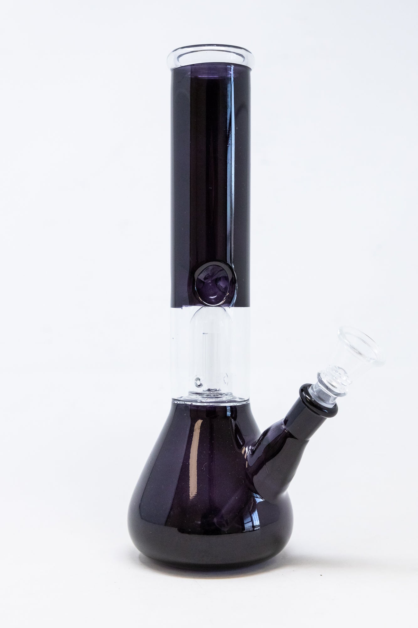 10" Black Single Percolator Bong w/ Ice Catcher