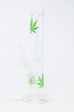 10" Green Leaf Straight Shooter Bong