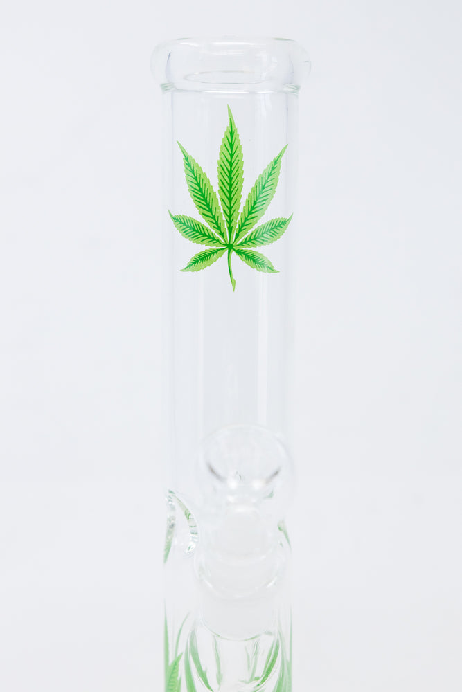 10" Green Leaf Straight Shooter Bong