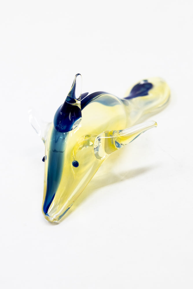 5" Dolphin Glass Hand Pipe