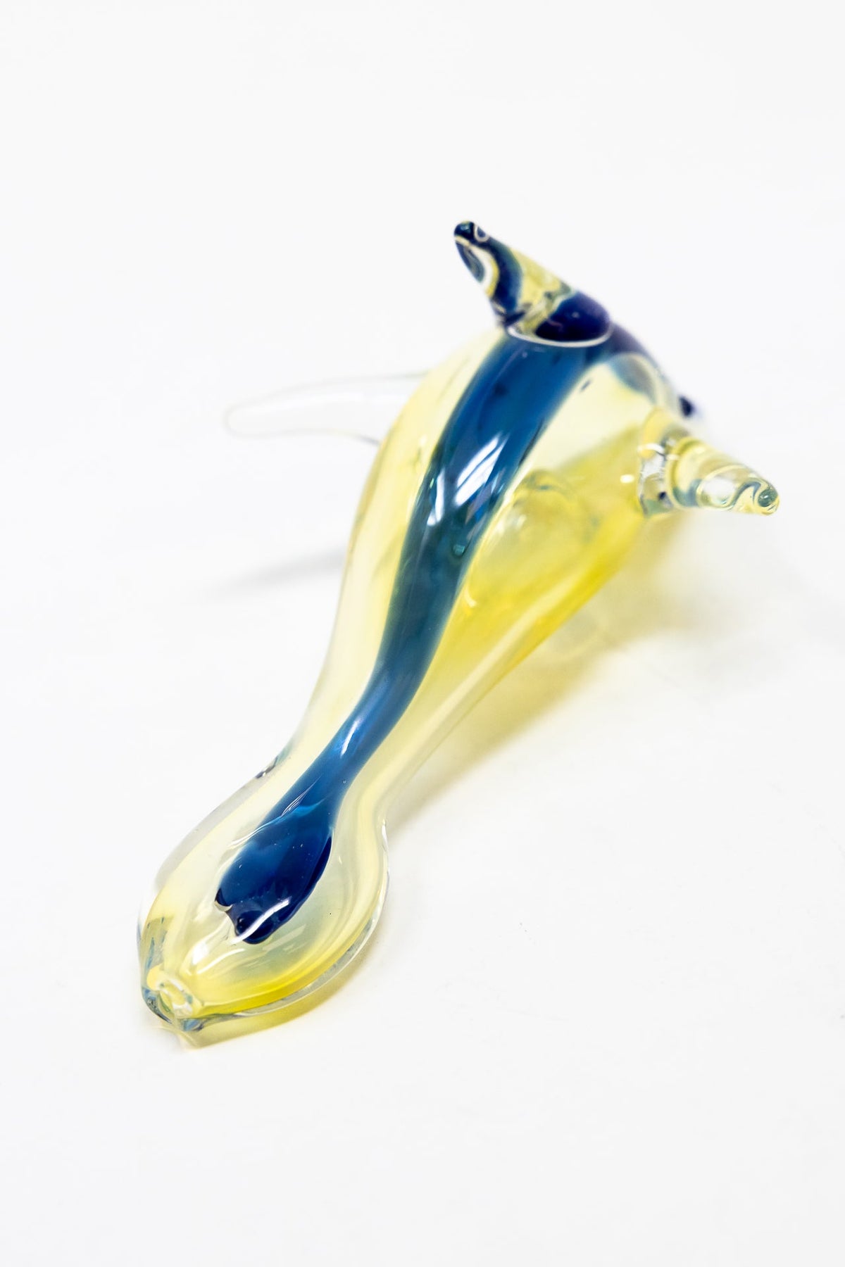 5" Blue Dolphin Glass Hand Pipe StonedGenie.com