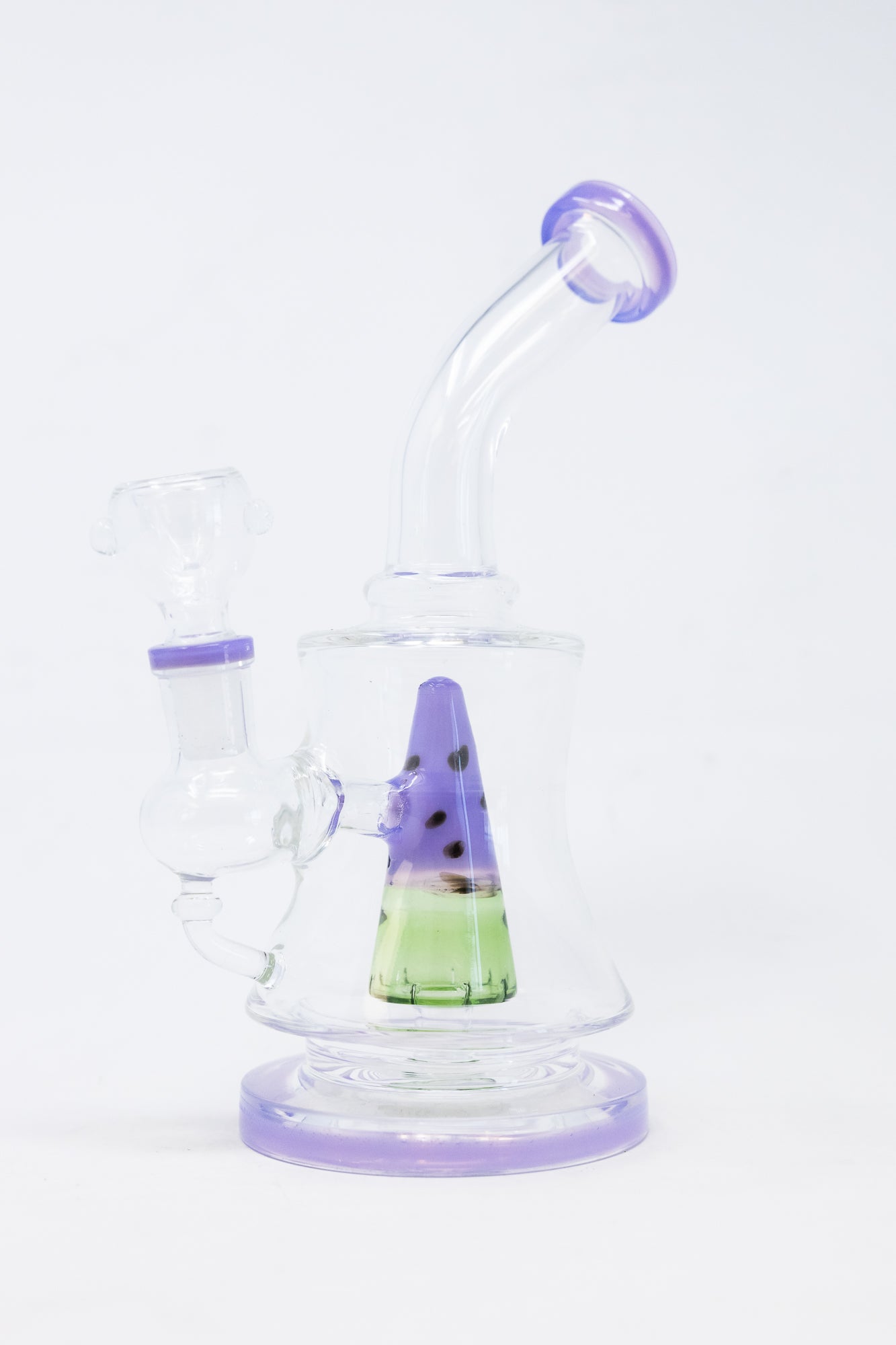 7" Purple Watermelon Percolator Bong