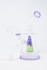 7" Purple Watermelon Percolator Dab Rig