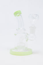 4" Lime Green Shower Bend Dab Rig