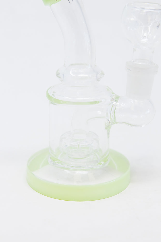 4" Lime Green Shower Bend Dab Rig