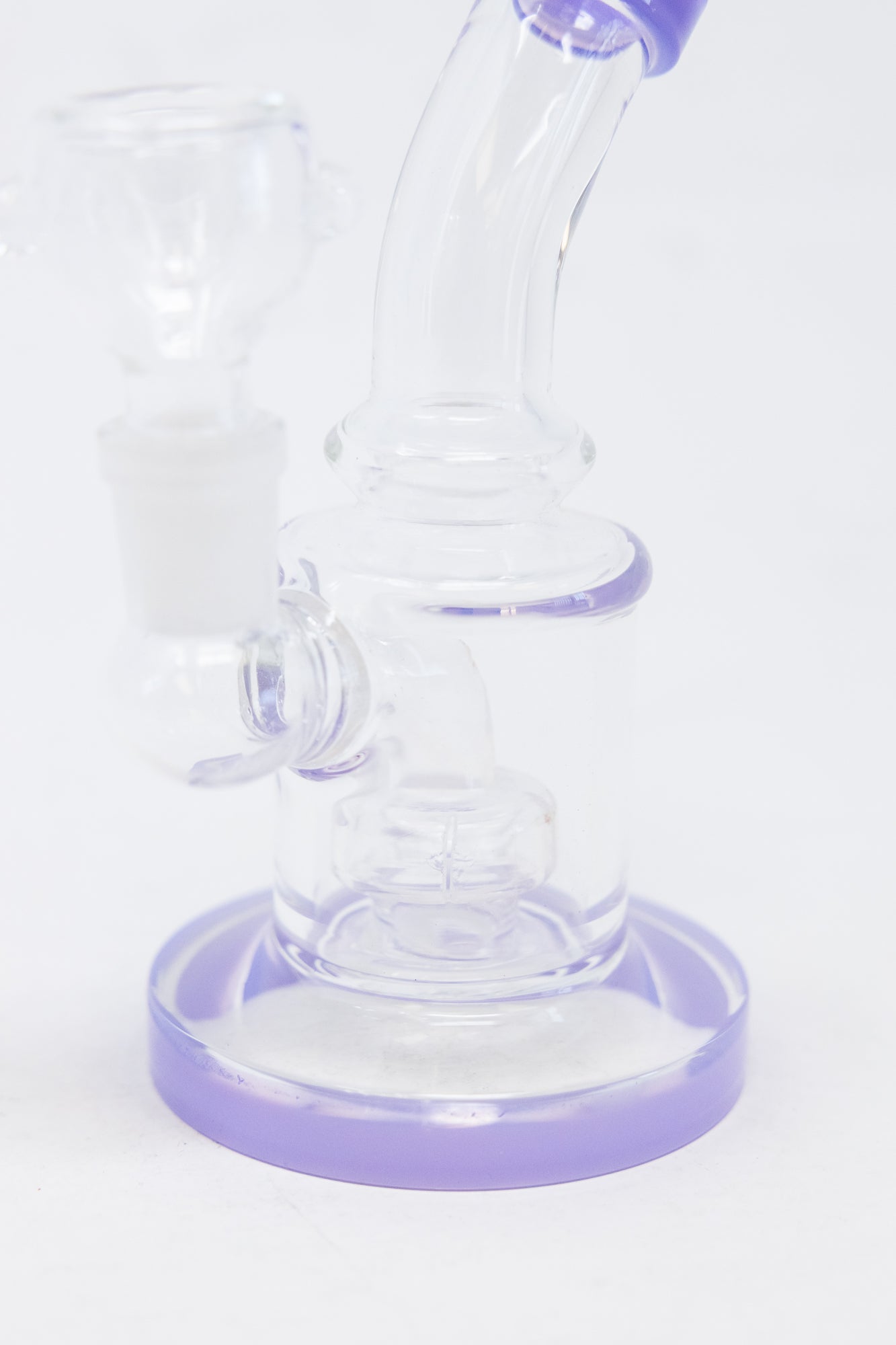 4" Purple Shower Bend Dab Rig