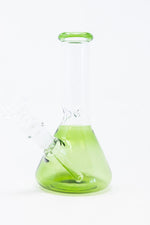 6" Green Beaker Bong w/ Ice Catcher