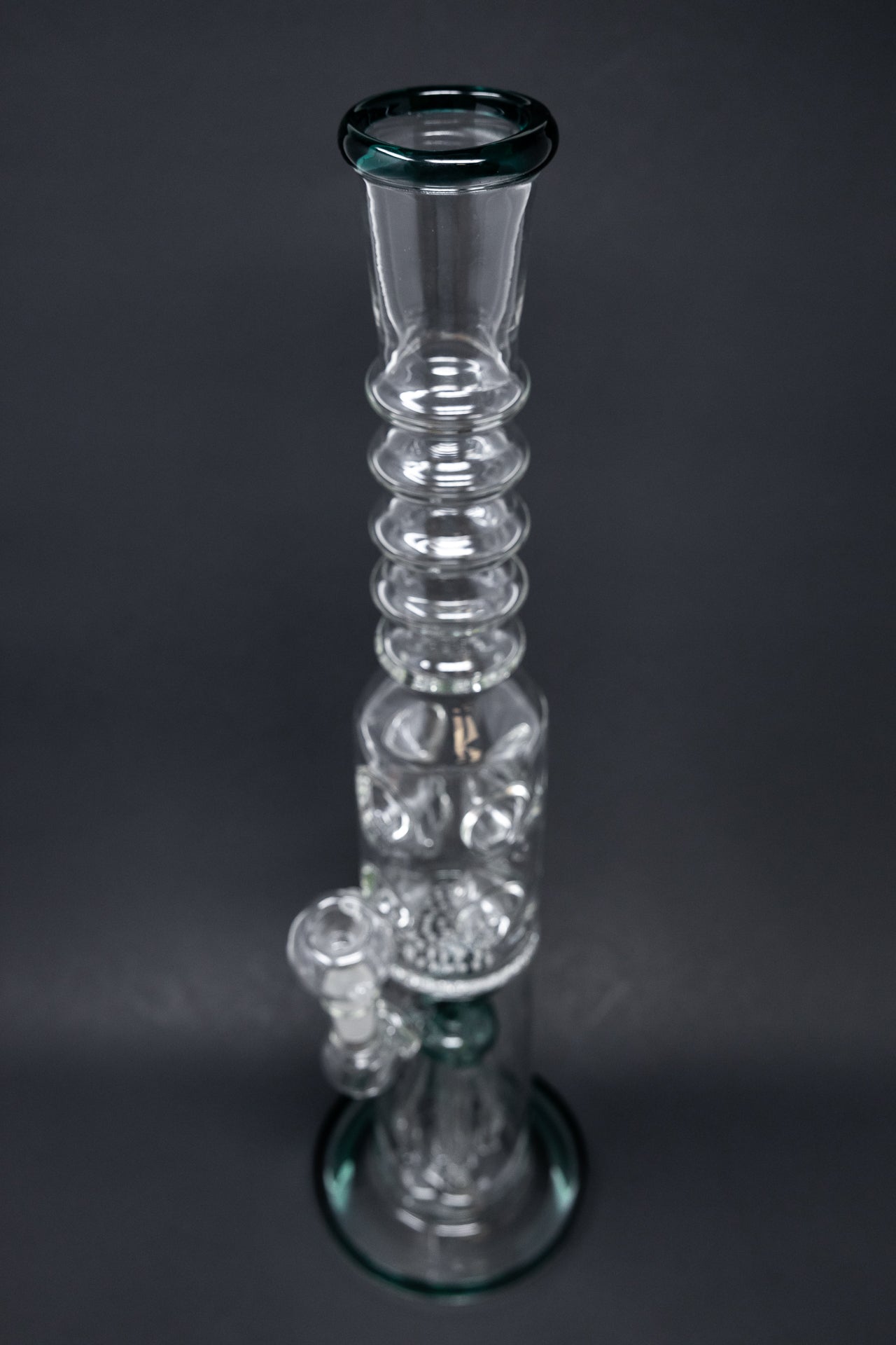16" Dark Green Jellyfish Honeycomb Bong