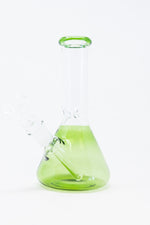 6" Green Beaker Bong w/ Ice Catcher
