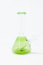 6" Green Beaker Bong w/ Ice Catcher