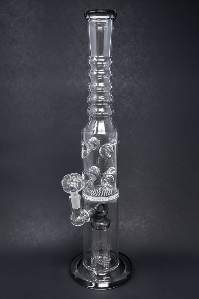 16" Grey Jellyfish Honeycomb Bong