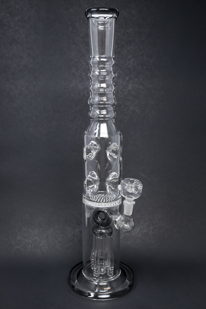 16" Grey Jellyfish Honeycomb Bong