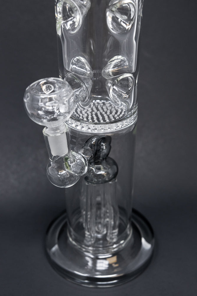 16" Grey Jellyfish Honeycomb Bong