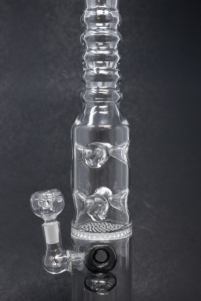 16" Grey Jellyfish Honeycomb Bong