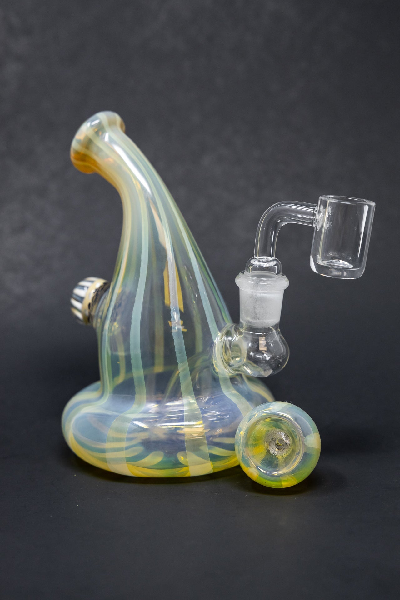 5" Fumed Color Changing Dab Rig StonedGenie.com