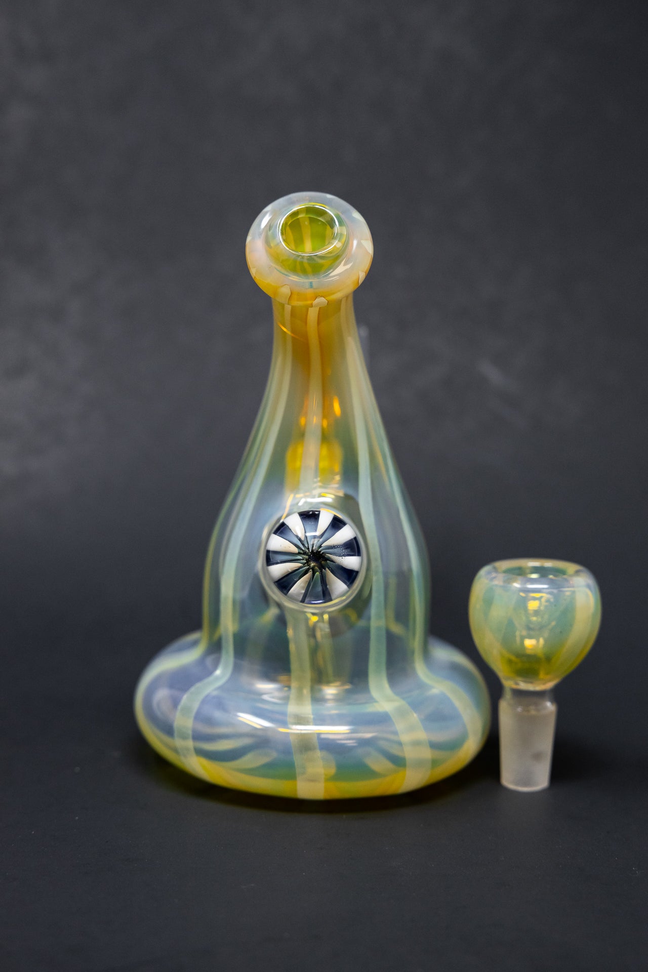 5" Fumed Color Changing Glass Bong