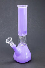 10" Milky Purple Single Percolator Bong w/ Ice Catcher