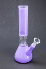 10" Milky Purple Single Percolator Bong w/ Ice Catcher