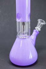 10" Milky Purple Single Percolator Bong w/ Ice Catcher