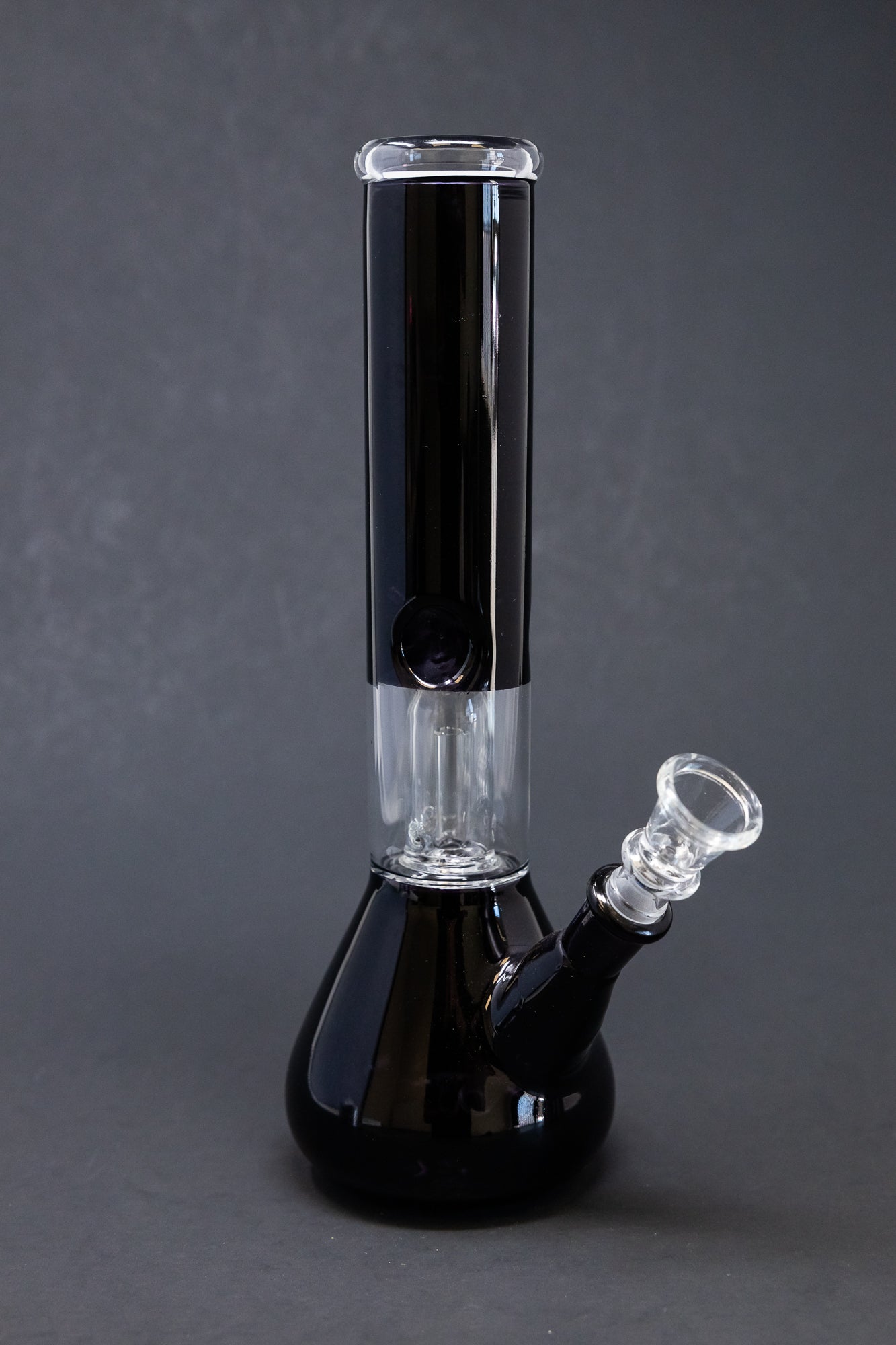 10" Black Single Percolator Bong w/ Ice Catcher