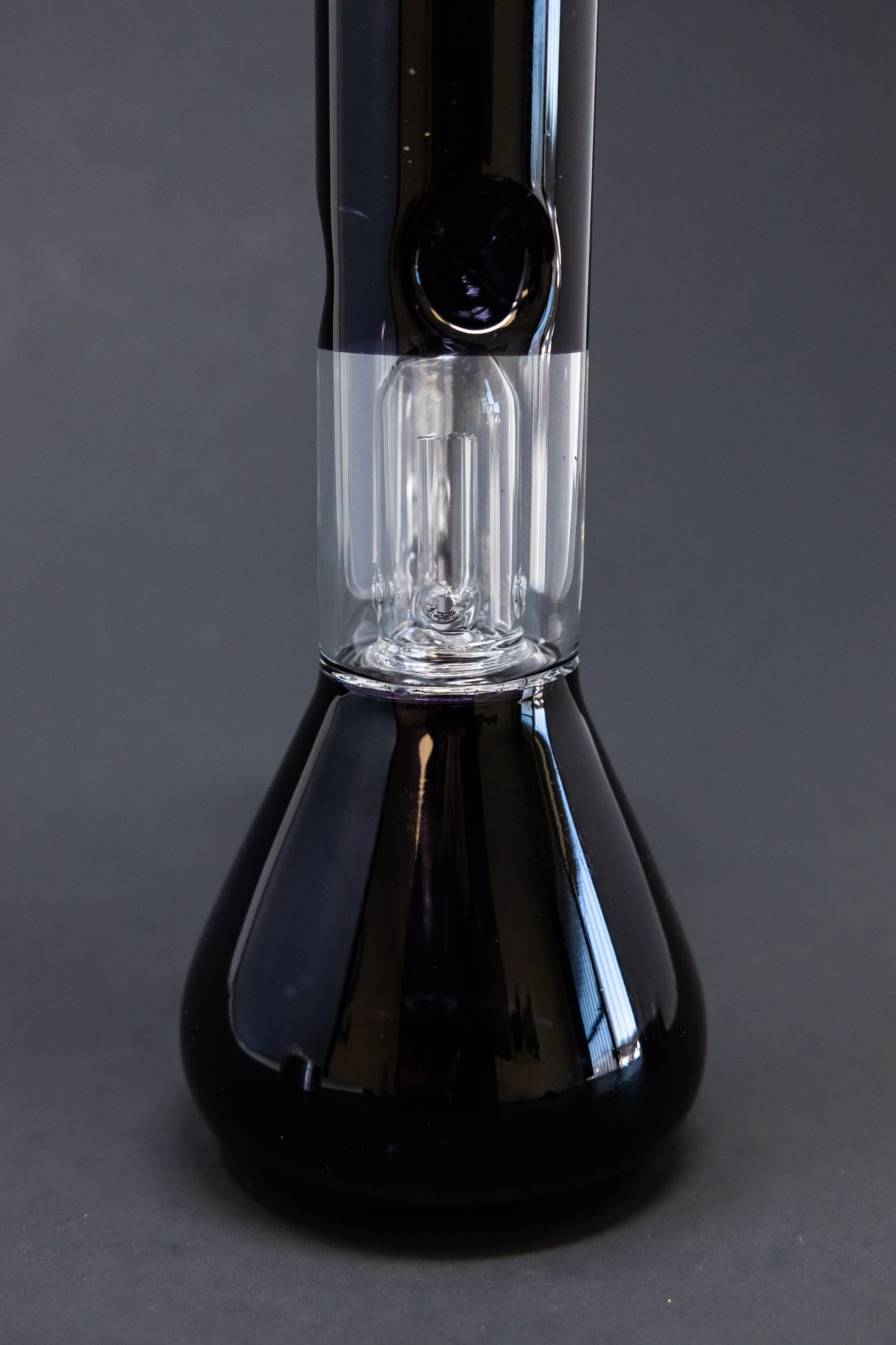10" Black Single Percolator Bong w/ Ice Catcher
