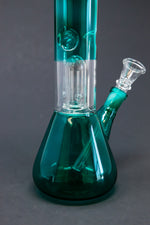 10" Aqua Single Percolator Bong w/ Ice Catcher