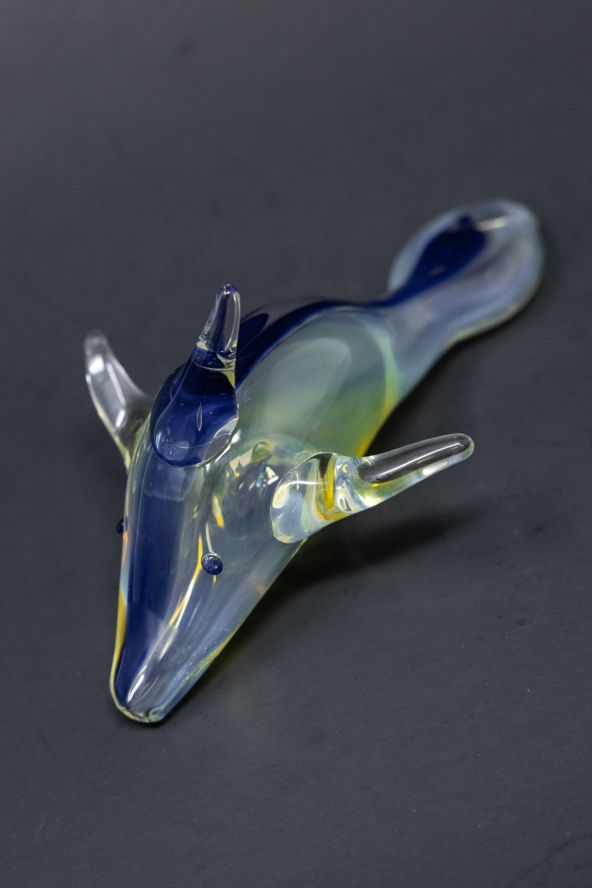 5" Blue Dolphin Glass Hand Pipe StonedGenie.com